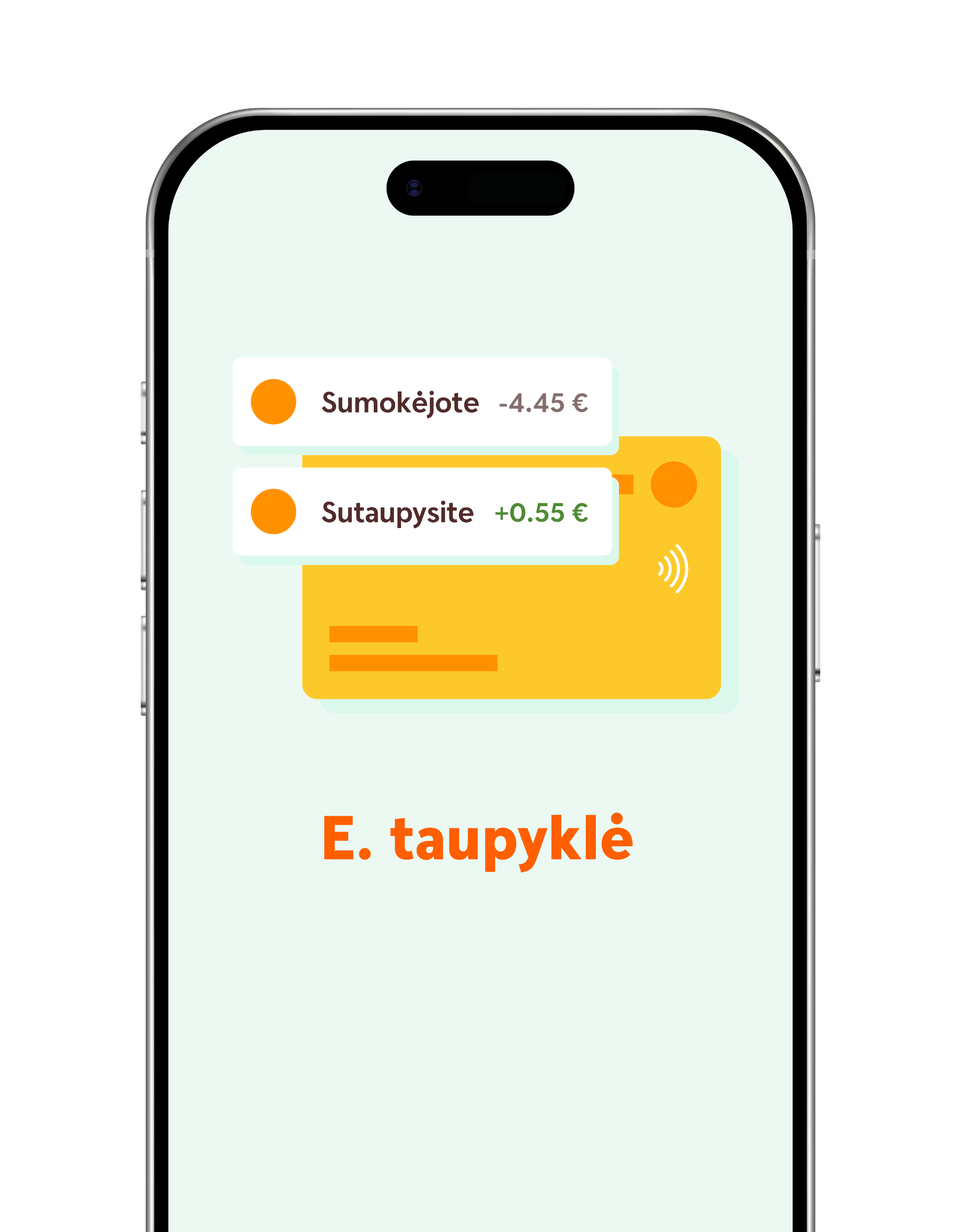 Swedbank programėlė e.taupyklė