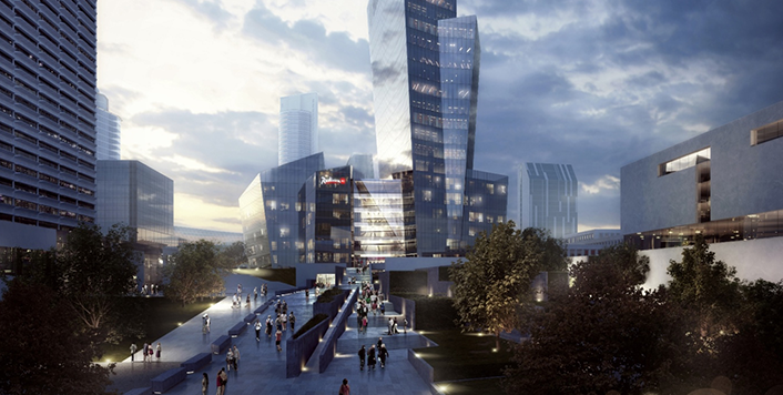 „Swedbank“ finansuos daugiafunkcio komplekso Konstitucijos pr. 18B Vilniuje statybas