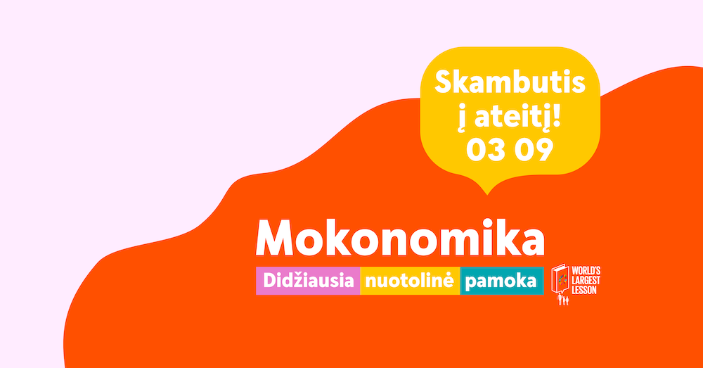 Didžiausia nuotolinė pamoka „Mokonomika“ nukels į ateitį – jos dalyvius pasitiks avataras