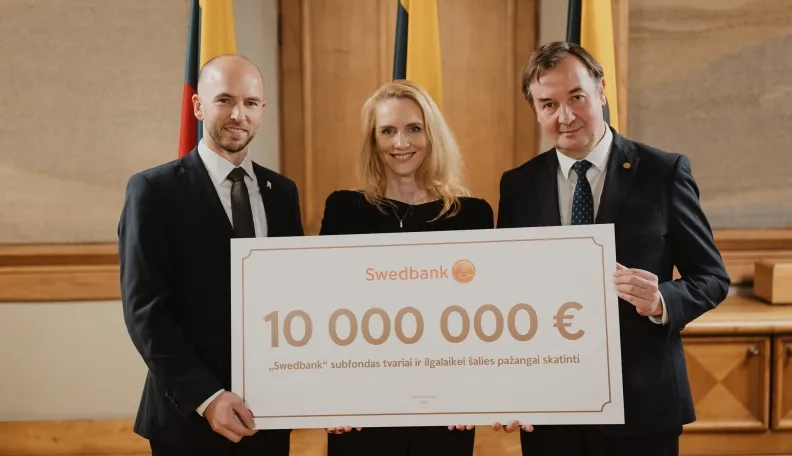 Istorinė mecenatystė: skatinant Lietuvos pažangą „Swedbank“ skiria 10 mln. eurų paramą Vilniaus universiteto fondui