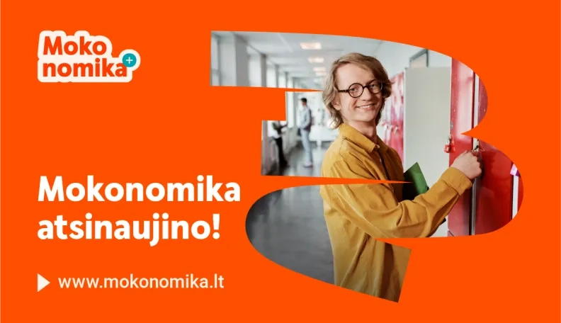Naujiena! Kompleksinė programa mokykloms Mokonomika+