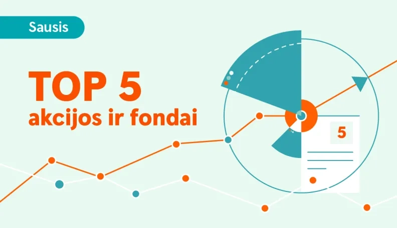 Aktyviausiai prekiautos akcijos ir fondai sausį: augantys indeksai ir sužibėję gynybos bei Rytų Europos fondai